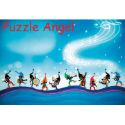 Elf's Music Band（藤城清治）300塊, 夜光砌圖, size:26x38cm