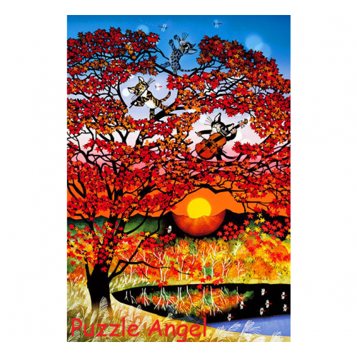 楓木（藤城清治）300塊砌圖, size:26x38cm