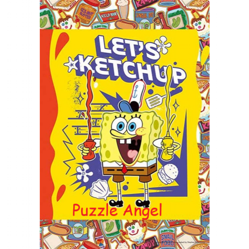 番茄醬Sponge Bob（海綿寶寶）300塊拼圖, size:26x38cm