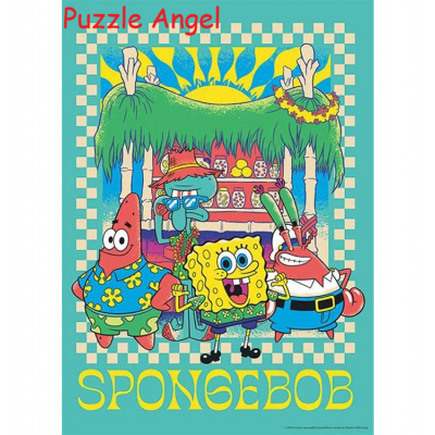 Sponge Bob海綿寶寶比基尼海灘（海綿寶寶）500塊拼圖, size:38x53cm