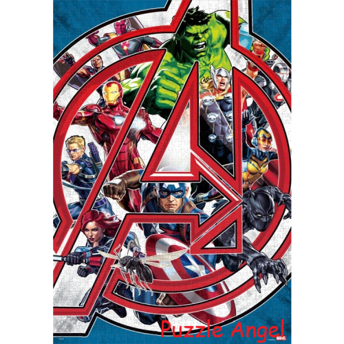 復仇者們集合！ （漫威）1000塊砌圖, size:51x73.5cm
