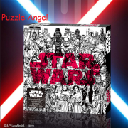 《星際大戰：原版三部曲》144 塊拼圖連原裝日本架, size:24x24cm