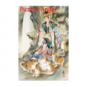 親子狗和惡魔母神1000塊,  size:50x75cm