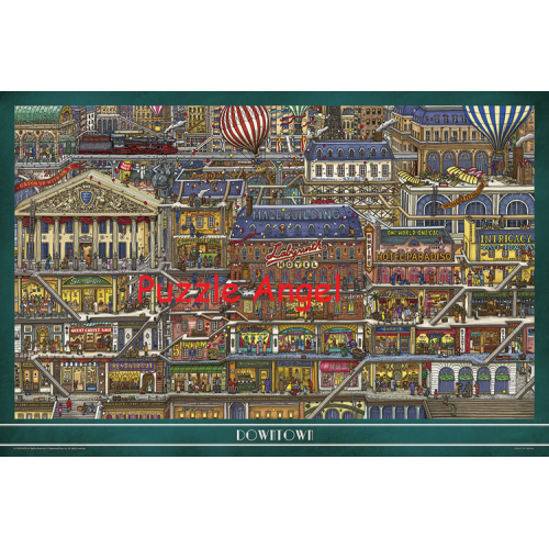 高層建築(迷路偵探)1000塊,  size:50x75cm