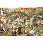 塔西爾晨市(達洋貓) 1000塊拼圖, size:50x75cm