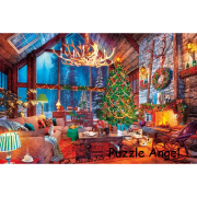 《雪夜聖誕生活》（Dominic Davidson）1000塊砌圖, size:50x75cm