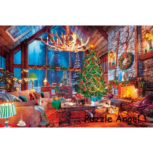 《雪夜聖誕生活》（Dominic Davidson）1000塊砌圖, size:50x75cm