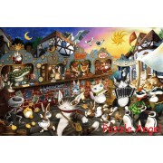 《陽光與月光之夜的塔希魯節慶》（Wachifield）(達洋貓) 1000塊砌圖, size:50x75cm