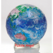 地球（球體拼圖） 60塊, 透明立體砌圖, size:直徑7.6cm