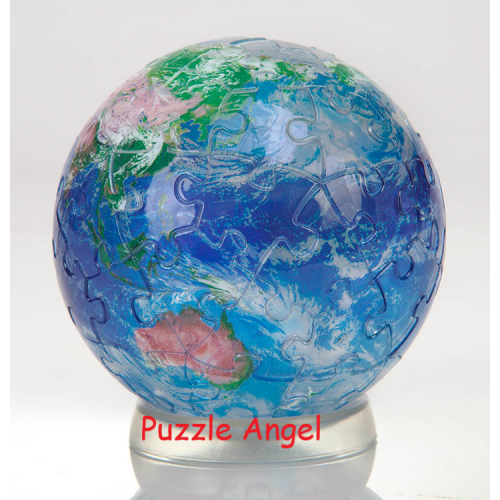 地球（球體拼圖） 60塊, 透明立體砌圖, size:直徑7.6cm