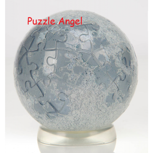 清月（球體拼圖） 60塊, 透明立體砌圖, size:直徑7.6cm