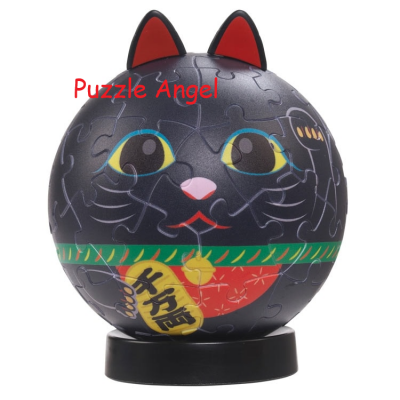 Pazu Koro Rin 招財貓黑色 60塊, size:直徑7.6cm