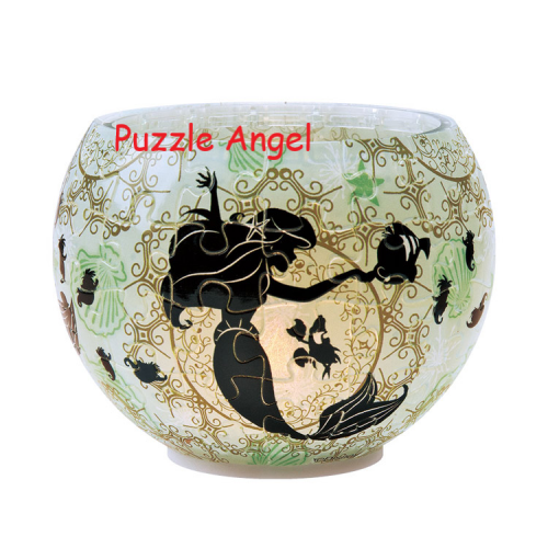 剪影-愛麗兒（立體碗形砌圖燈） 80 塊, 成品尺寸:直徑 10 cm×高 7 cm