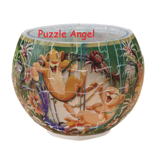 甜蜜經典/獅子王 （立體碗形砌圖燈） 80 塊, 成品尺寸:直徑 10 cm×高 7 cm