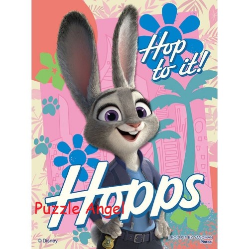Judy Hops / 動物方城市2 Zootopia（優獸大都會）150 塊, 透明膠質砌圖, 盒內已含日本膠托座,  size:7.6x10.2cm