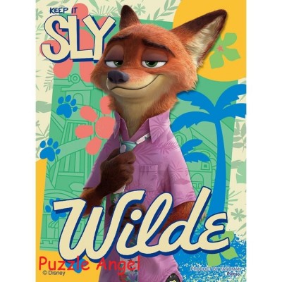 Nick Wilde / 動物方城市2 Zootopia（優獸大都會）150 塊, 透明膠質砌圖, 盒內已含日本膠托座,  size:7.6x10.2cm