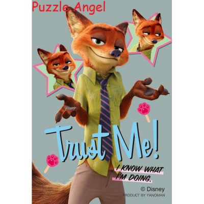 吊飾砌圖-Nick Wilde（動物方城市） 70塊迷你版砌圖, size:5.9x8.6cm