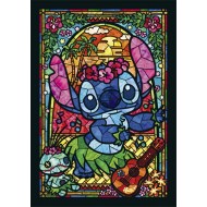 Stitch彩繪玻璃（Lilo & Stitch）266 塊, 透明彩繪砌圖, size:18.2x25.7cm